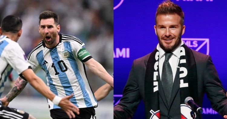 Lionel Messi and Inter Miami owner David Beckham