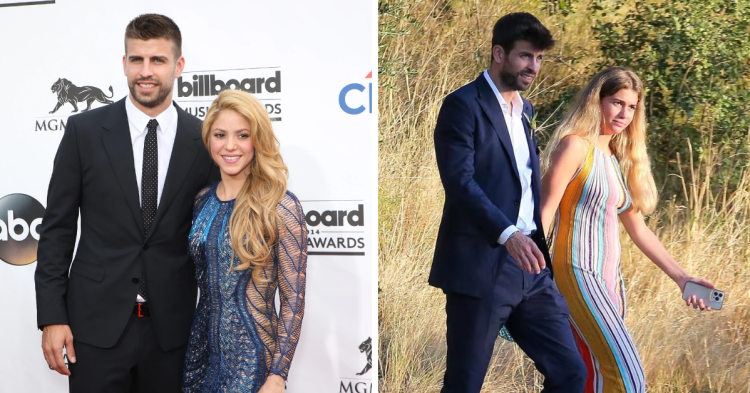 Shakira, Gerard Pique and Clara Chia Marti Source_ The Sun and Hola