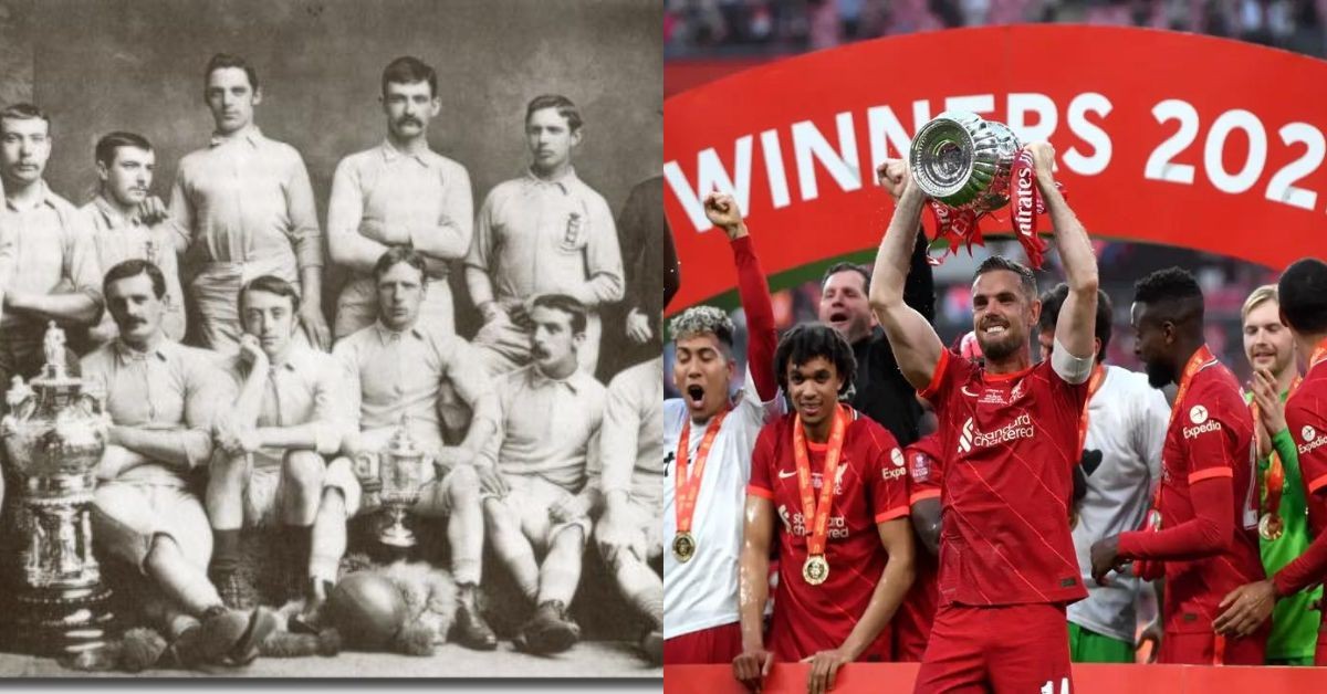 FA Cup winners in 1884 (Blackburn Rovers) and in 2022 (Liverpool)