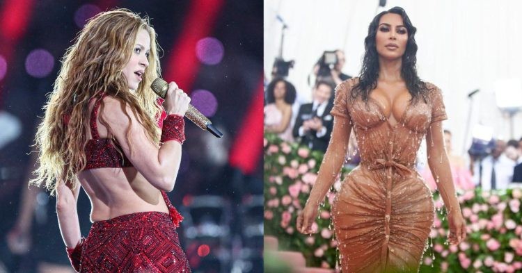 Shakira and Kim Kardashian