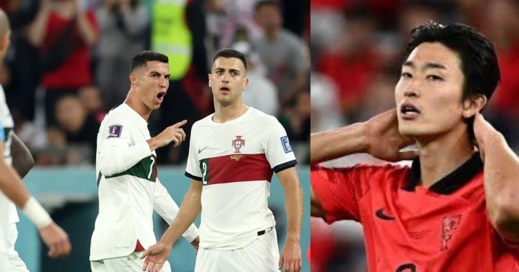 Ronaldo's argument with a South Korean player