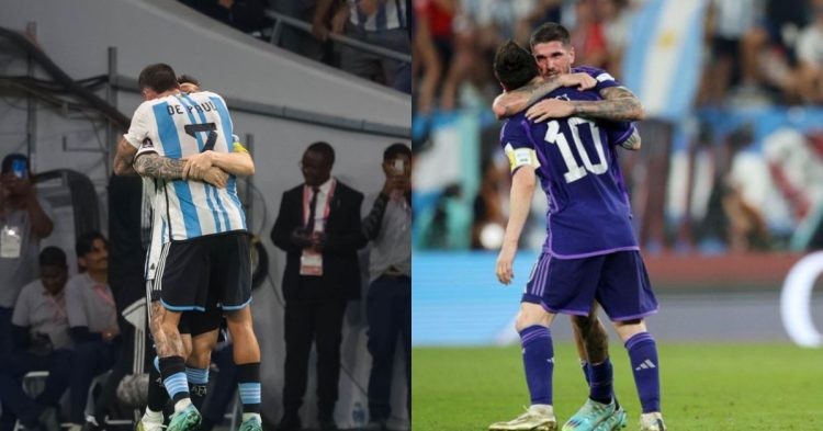 Rodrigo De Paul and Lionel Messi.