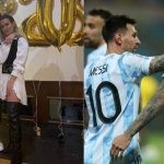 Rodrigo de Paul, Camila Homs, and Lionel Messi