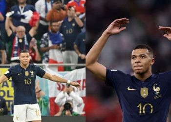 Kylian Mbappe celebrating after their win against Poland (Credits: Google)