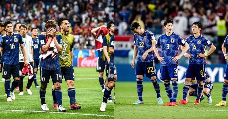 Japan losing to Croatia at the FIFA World Cup