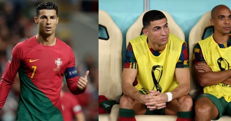 Cristiano Ronaldo starts the match against Switzerland on the bench for Portugal
