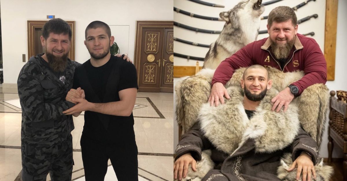 Ramzan Kadyrov with UFC figheters (Image:Twitter)