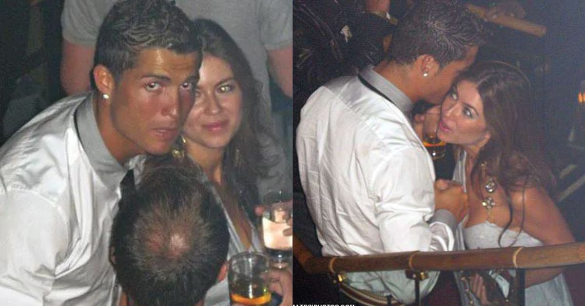 Cristiano Ronaldo and Kathryn Mayorga pictured together at a nightclub in Las Vegas in 2009