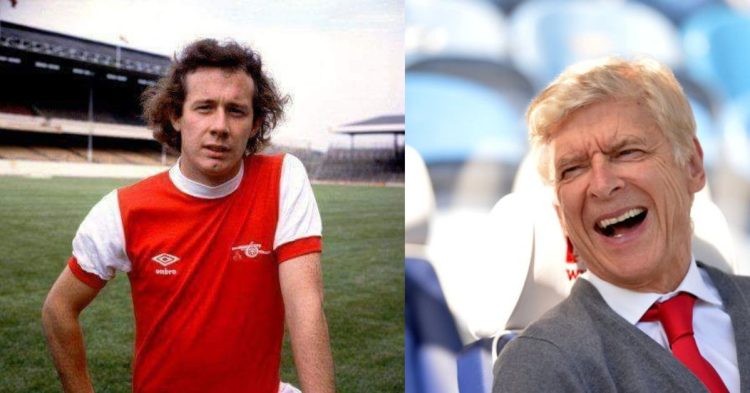 David Dicks and Arsene Wenger.