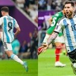 Julian Alvarez and Lionel Messi.