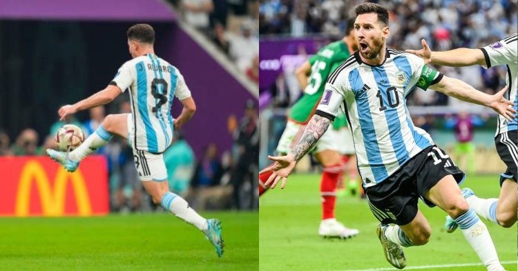 Julian Alvarez and Lionel Messi.