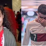 Moroccan Girl and Cristiano Ronaldo.