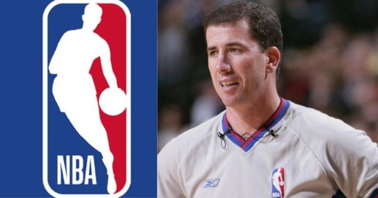 NBA logo and Tim Donaghy
