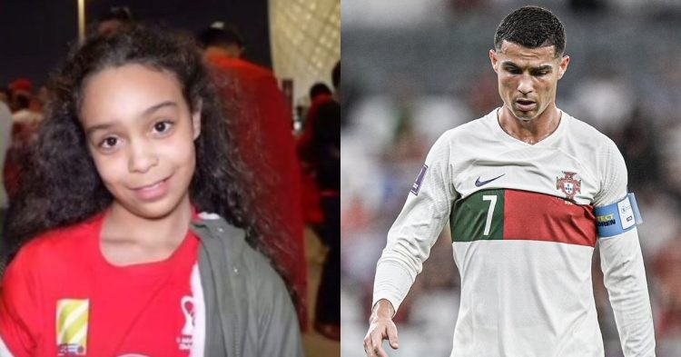 Moroccan girl and Cristiano Ronaldo