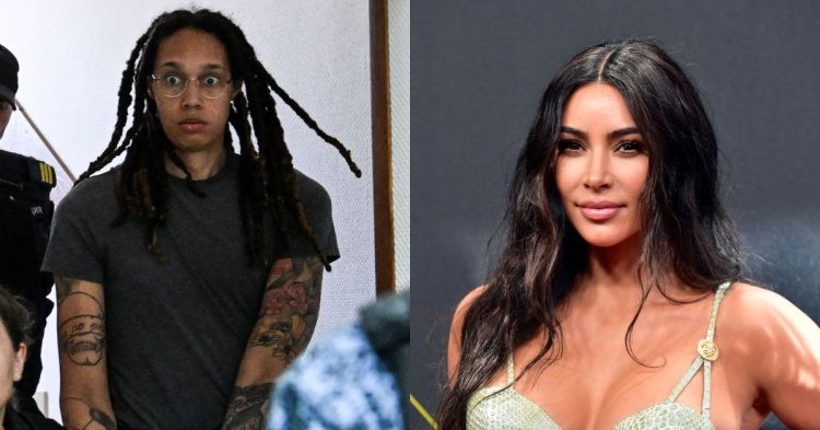 Kim Kardashian in a photoshoot and Britney Griner being arrested