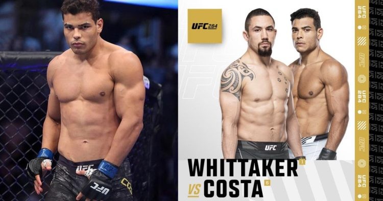 Paulo Costa vs Robert Whittaker fight poster
