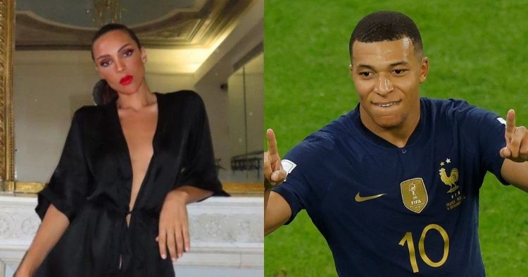 Kylian Mbappe's rumored transgender girlfriend Ines Rau does not mind posing nude for the camera. (Credits: Twitter)
