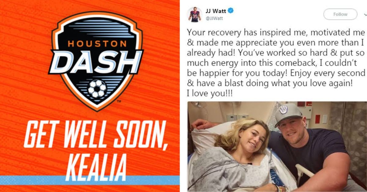 Houston Dash and J.J. Watt's messages following Kealia's injury