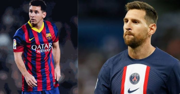 Lionel Messi for Barcelona and PSG