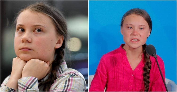 Greta Thunberg angry