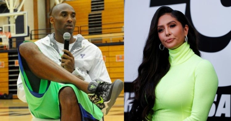 Kobe Bryant wearing Nike Kobe 8's and Vanessa Bryant