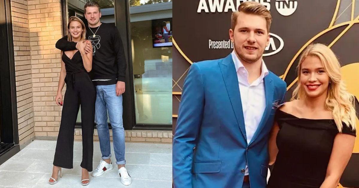 Luka Doncic and Anamaria Goltes