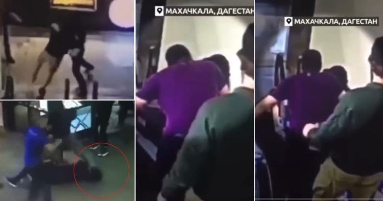Sharaputdin Magomedov fight in Dagestani mall for PDA