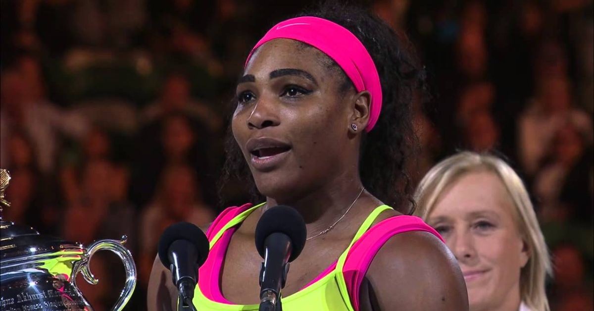 Serena Williams thanking Jehovah God in her Australian Open victory speech