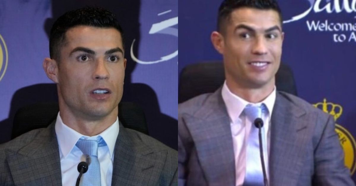 Ronaldo left amused in his first Al-Nassr Press conference after journalist chant "siuu"