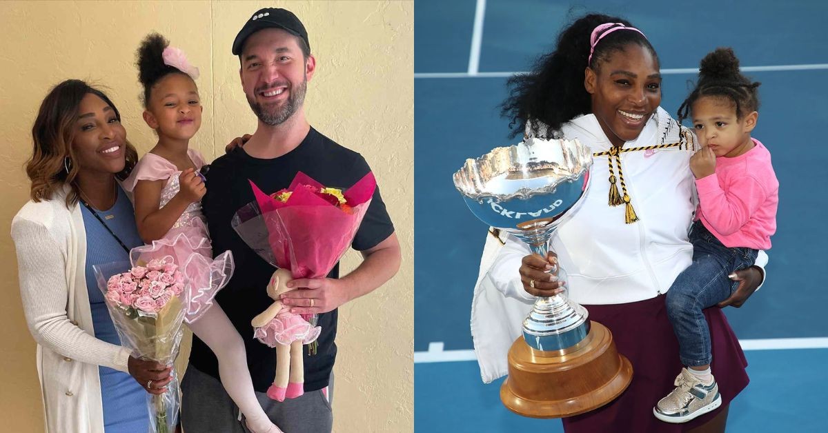 Serena Williams with husband Alexis Ohanian and daughter Olympia Ohanian