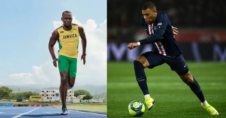 Kylian Mbappe and Usain Bolt are very fast runners.