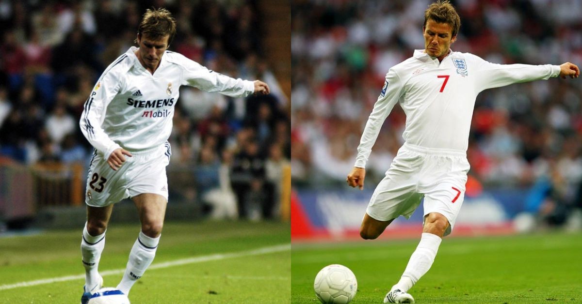 David Beckham during his playing career