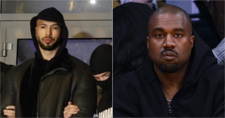 Andrew Tate (left) and Kanye West (right)