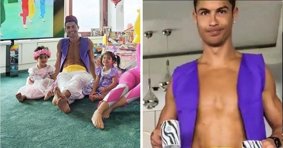 Cristiano Ronaldo Dressed as Aladdin