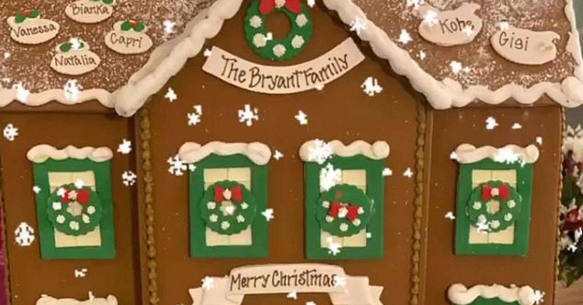 Khloe Kardashian's Gingerbread House gifted to Vanessa Bryant