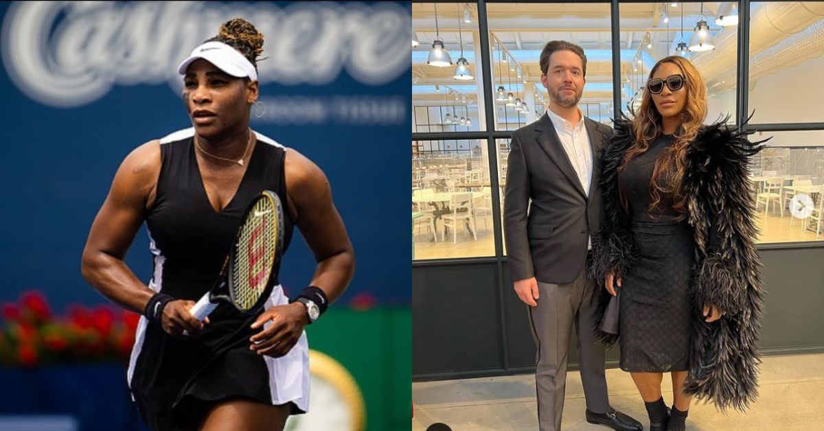 Serena Williams with husband Alexis Ohanian (Credit: Instagram)