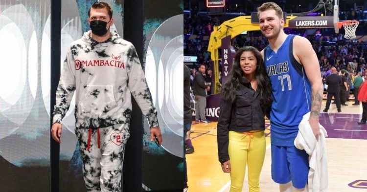 Luka Doncic and Gianna Bryant