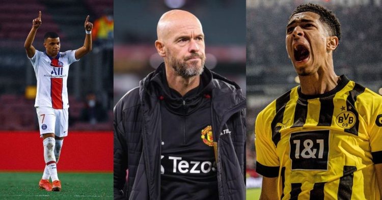Manchester United boss Erik ten Hag urged to sign Kylian Mbappe and Jude Bellingham.