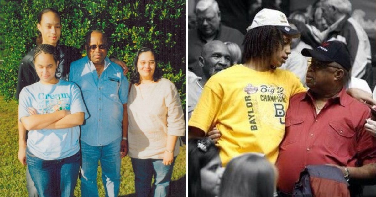 Brittney Griner with her father Raymond