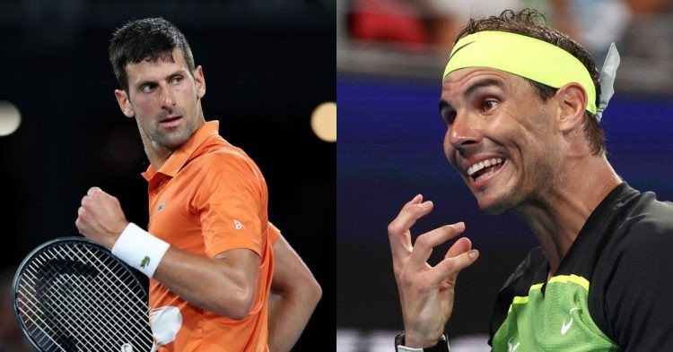Novak Djokovic and Rafael Nadal (Credit: Facebook)