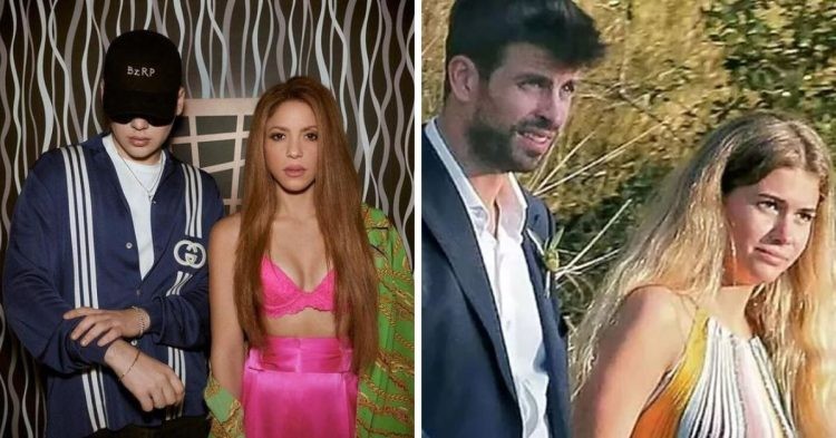Shakira, Gerard Pique and Clara Chia Marti