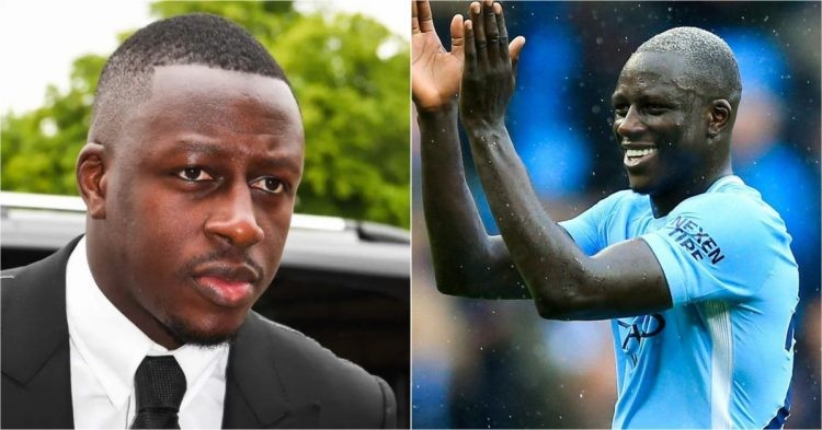 Benjamin Mendy in Manchester City jersey