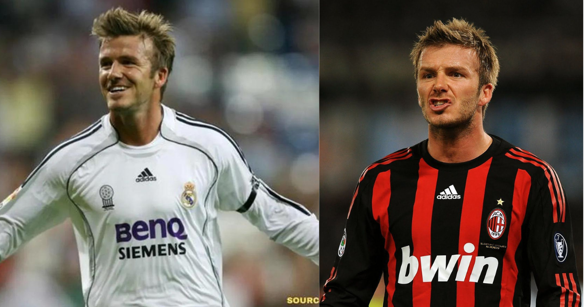 David Beckham at Real Madrid and AC Milan