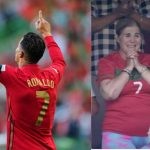 Dolores Aveiro shed tears after Ronaldo's brace against Switzerland