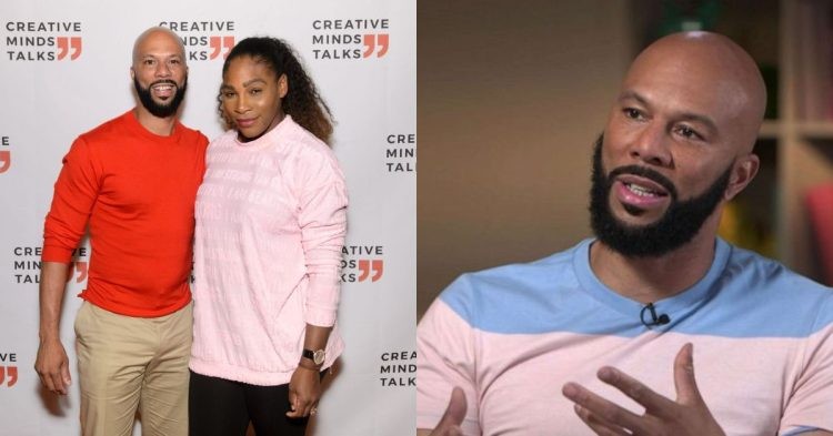 Rapper Common with then girlfriend Serena Williams (Credit: InStyle)