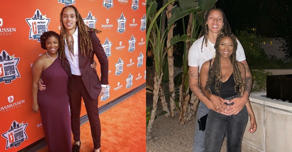 Brittney Griner with her wife Cherelle Griner