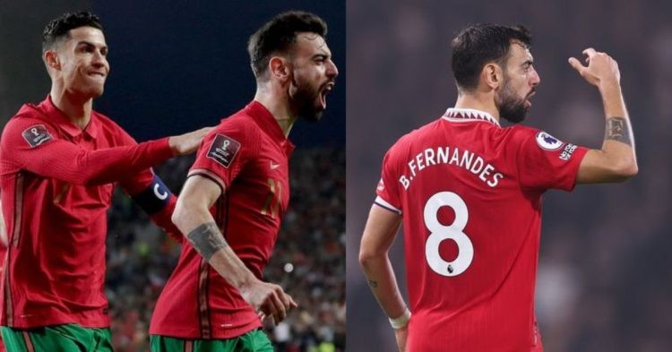 Fans misinterpret comments made by Bruno Fernandes as a dig against Cristiano Ronaldo.