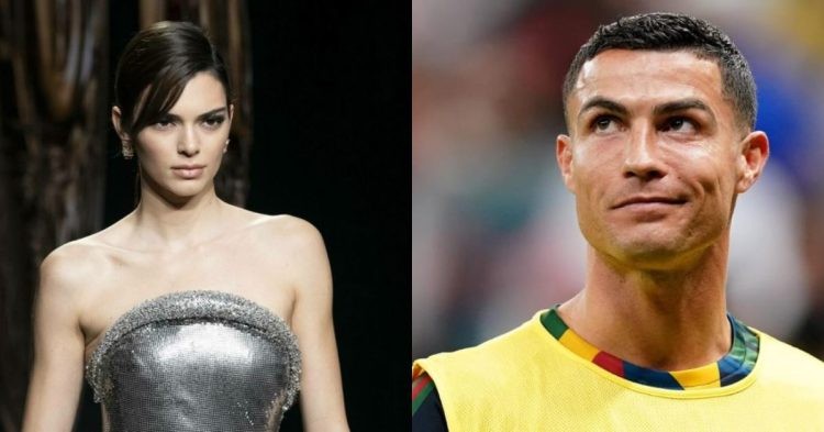 Was Cristiano Ronaldo drooling over Kendall Jenner? (Credits: Twitter)