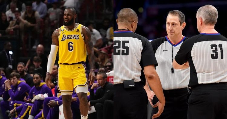 LeBron James and NBA referees