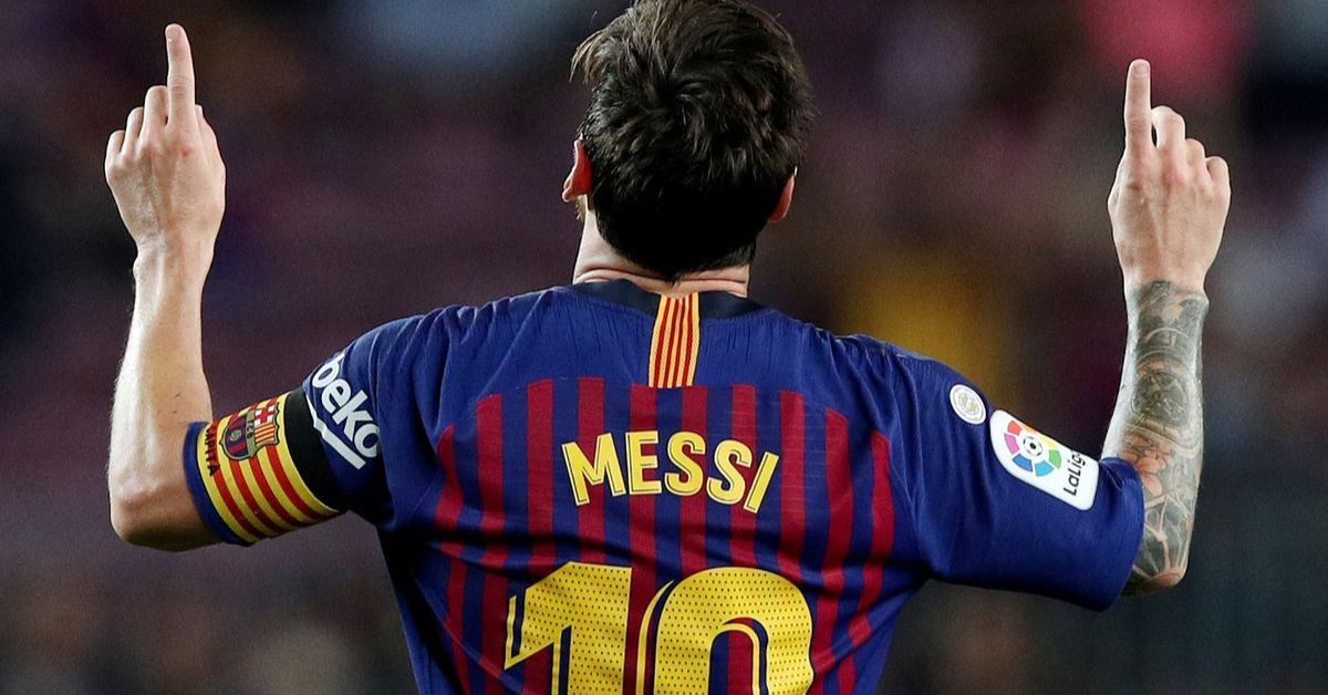 Lionel Messi celebration.